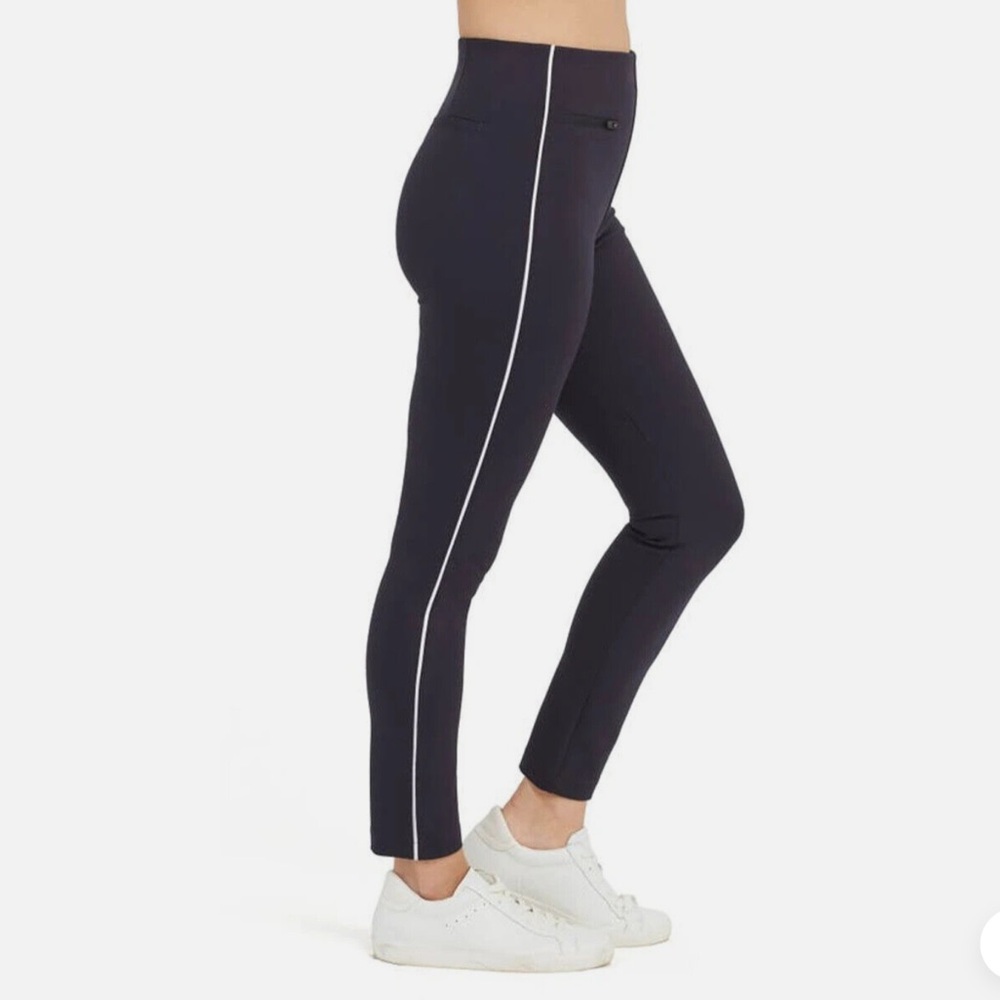 SPANX Perfect Cropped Pipe-Trim Trousers
